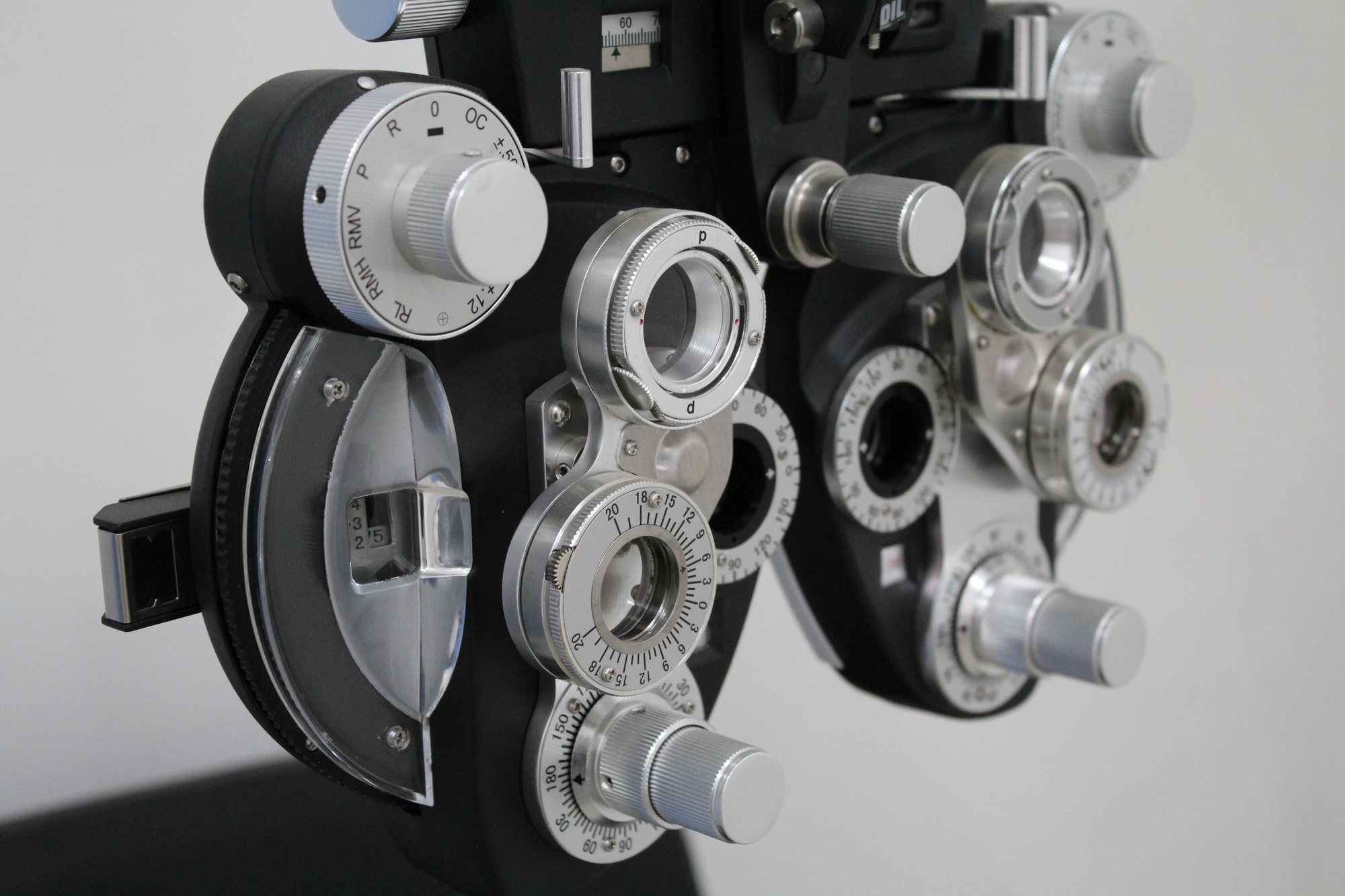 Phoropter used during a comprehensive eye exam